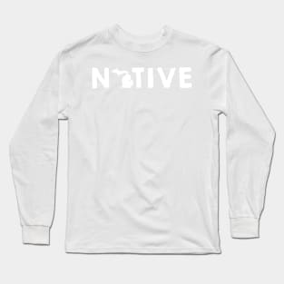 Michigan Native MI Pride Detroit Home Long Sleeve T-Shirt